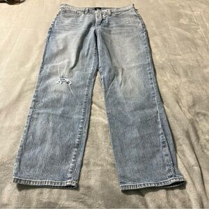 J.Crew Jeans Womens 28 Light Wash Relaxed Boyfriend Straight Leg Stretch Denim